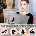 Mastectomy Pillow - Post Surgery Pillow After Breast Cancer or Breast Reduction, Lumpectomy, Patient Care Healing Support for Port Pacemaker and Heart Surgery Recovery (Grey)