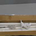 PHITRIC Flag Pole Kit, Tangle Free Spinning Stainless Steel Rustproof Flagpole for 3x5 Sports Fan Outdoor Flags for Outside House (White, 6FT, with Bracket)