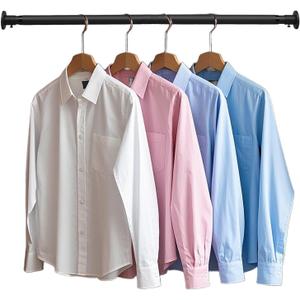 Closet Rod, 30 to 49 inch Adjustable Closet Rods for Hanging Clothes,Closet Rod Extender Closet Organizer,Heavy Duty Closet Bar for Wardrobes and Laundry,Drilling Installation