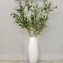 Heleze 39 Inch Artificial Olive Branches for Vases, Fake Plants Greenery Stems with 222 Leaves Faux Olive Tree Branches Home Decor Indoor 4PCS