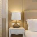 PATIKIL Lamp shades for Table Lamps 11.4" Top x 12.6" Bottom x 9.8" High Drum Lamp shades for Floor Lamps Medium Linen Lampshade Easy Assembly for Lamp Replacement, Beige
