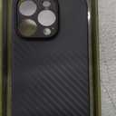 memumi Thin Case for iPhone 16 Pro Max Carbon Fiber Pattern 0.3mm Matte Back Cover for iPhone 16 Pro Max Ultra Thin Case with Mnimalist Design and Scratch Resistant Black