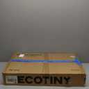 ECOTINY Steel Base Rolling TV Stand for 32-75 inch TVs up to 110 lbs, Leveling & Tilt & Swivel Mobile TV Stand with Hidden Wire Management, Height Adjustable Portable Tv Stand with Steel Shelf, Black