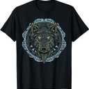 Viking Celtic Fenrir - Wolf of Odin Norse Myths Nordic Gifts T-Shirt, XL