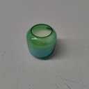 HD 6oz Iridescent Short Rounded Glass Candle Green
