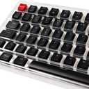 Keychron OSA Profile Double-Shot PBT Keycap Full Keycap Set (141 Keys) - White on Black, Compatible with MX Mechanical Switches, Non-Shine-Through, Fits ANSI Layouts (100%, TKL, 96%, 75%, 65%, 60%)