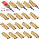 Push to Open Door Latch, 20 Pack Gold Magnetic Push Latches, Adhesive Heavy Duty Touch Latch Hardware for Push to Open Cabinet, Magnetic Door Catch for Cabinet Drawer Wardrobe Kitchen Door