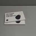 2 x Waterproof AirTag Keychain Holder - 4 Pack Airtag Lock Case with Wire Cable Compatible with Apple AirTags, Ultra Durable Anti-Lost Protective Case with Keyring for Luggage, Backpack (Black)