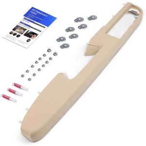 80995 Front Left Driver Side Armrest Repair Kit Fit for Chevy Silverado Suburban Tahoe Avalanche For GMC Sierra Yukon 2010-2014 Door Panel with Release Handle Above Armrest 27In - Tan - GM# 84127282