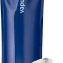 Vapur Flexible, Collapsible Wide Mouth Anti-Bottle with Detachable Carabiner, 34 Ounce, Admiral Blue, Pack of 1