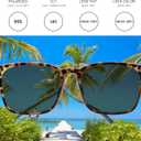Unisex Modern Retro Style Square Polarized Sunglasses For Men Women Fashion Rectangular Shades 55mm