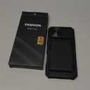 for iPhone 16 Pro Max Case Wallet, Built-in Card Holder (4-5 Cards), Slide Lens Cover, Military Drop Protection, Rugged Heavy Duty Men Women Protective Phone Case for iPhone 16 Pro Max, Black