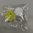 2 PCS Glitter Sun Badge Reel Retractable Acrylic Smiley Face ID Badge Holder with Alligator Clip for Social, Worker