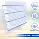 32" x 48" 2026 Wall Calendar, Folded Wet & Dry Erase Wall Calendar 12 Month, Yearly Laminated Wall Calendars, Reversible Annual Planner, Horizontal/Vertical, with Julian Dates