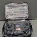 Electric Lunch Box 80W Food Warmer for Work, 12V/24V/110V Portable Lunch Warmer for Adults with 2-Pack Stainless Steel Containers, Heated Lunch Box for Car/Truck/Office/Outdoors (Grey+Black)