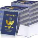 110 Pcs Blank Passport Notebook Fake Passport Books for Kids Travel Journal 4 x 5.5Inch Blank Passport Notebook World Travel Pretend Activity Classroom School Projects Theme Party Favors