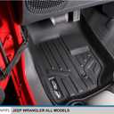 MAXLINER Custom Fit Floor Mats 2 Row Liner Set Compatible with 2007-2010 Jeep Wrangler