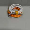 PINGXIN USB C to USB C Charger Cable 240W [2-Pack 6.6FT], Type C Fast Charging Cable for MacBook Pro, iPad Pro Air, iPhone 16/16 Plus/16 Pro Max, Galaxy S23+/S23 Ultra, Orange+White