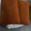 TangDepot Pack of 2 Solid Velvet Throw Pillow Covers, Super Luxury Soft Pillow Cases, Lumbar Pillow Shells, Pillowcases - (12x24 Inch 2 Pieces, Chocolate)