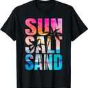 Sun Salt Sand Summer Vacation Hawaii Beach Funny Family T-Shirt S