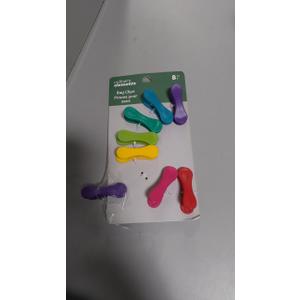 8-Piece Colorful Multi-Purpose Bag Clip Set - Great for Chips, Snack, Craft Bags and More