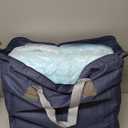 King Size Weighted Blanket 20lbs(88''x104'', Dual-Sided), Reversible King Weighted Blanket with Cozy Warm Velvet & Cooling Tencel Fabric for Adults & Couple All Season - Carry Bag Included, Lake Blue