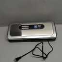 Vacuum Sealer Machine with AirLock ProSeal System, 10-in-1 Vacuum Sealer for Food, Dry & Moist Modes, Compact Design with Digital Timer, Built-in Cutter & Roll Storage, Silver-Grey