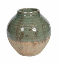 HD Designs Terracotta Vase - Green