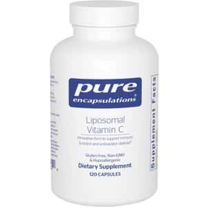 Pure Encapsulations Liposomal Vitamin C - Immune Support Supplement - Antioxidant Nourishment - Daily Vitamin - Non-GMO & Gluten Free - 120 Capsules, EXP 10/2027