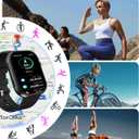 PJYUBVOR Smart Watch for Men Women (Answer/Make Calls), 2.0" Fitness Tracker with 100+ Sport Modes, Heart Rate/Sleep Monitor, Pedometer, SpO2, IP68 Waterproof Smart Watch for Android iOS Phones