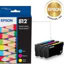 EPSON 812 DURABrite Ultra Ink Standard Capacity Color Combo Pack (T812520-S) Works with WorkForce Pro WF-7310 ,7820, 7840, EC-C7000