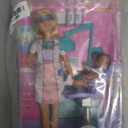 Barbie Dentist with Blonde Fashion Doll with Blue Dress and Lab Coat, 1 Kid Doll, Medical Doctor Furniture & Accessories