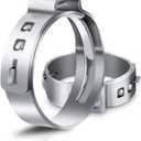 GDFYMI Stainless Steel 304 Pex Crimp Ring Clamp, Hose Pex Fitting Clamps (1 Inch, 50pcs)