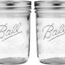 Ball 16 oz Wide Mouth Mason Jars with Lids and Bands - 2 Pack - Packed in North Mountain Supply ImpactGaurd Box - BPA-Free, Made in the USA  for Canning, Freezing, Storing, and More