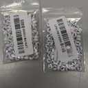 Amaney Letter Beads S 100pcs 7x4mm White Round Acrylic Black Alphabet for Bracelet Jewelry Making