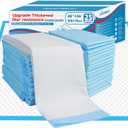 BIGGMED Tear-Resistant Incontinence Bed Pads 40'' x 36'' 130 Gram Heavy Duty (25 Count) Disposable Underpads Chucks Pads for Adults, Kids & Elderly | Protection Pads for Bed, Sofa, and Chair