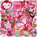 Tigeen 48 Pcs Western Cowgirl Iron on Patches Pink Girl Hat Sewing Patches Embroidery Applique Patch DIY Accessories for Trucker Hats,Jackets,Backpack,Clothing, Jeans DIY Emblem Accessory