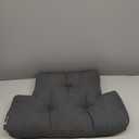 TANYOO Back Pillow for Recliner Lumbar Support Pillow Soft and Fluffy Back Support Cushion Thick Lumbar Cushion for Chairs, Recliners,Sofa, Couch and Bed for Pain Relief (Dark Grey)