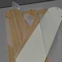 OHLECTRIC 5Pcs 20" Fan Blades - Fan Replacement Blades For 52-inch Ceiling Fan - Substitution for Broken Blades - Ceiling Fan Blades - Indoor Use, White/Bleached Oak