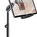 Cup Holder Car Large Tablet Mount, [Up to 15.6"] Metal Adjustable Arm CupHolder Tablet Clip, Heavy Duty Truck Cup Holder for iPad Pro 13 12.9 Air Mini, Galaxy tab, iPhone, 6.1-15.6" Devices