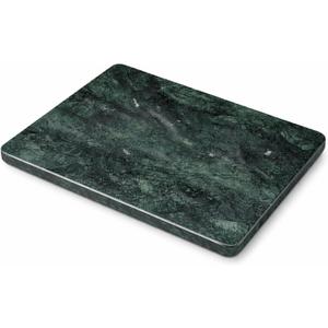 Home Basics Multi-Purpose Pastry Marble Tray Cutting Board Slab With Non-Slip Feet For Stability & Scratch Protection For Countertop. Easy To Clean,Trivet, Green (8Inches x 12Inches)