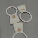 Tatuo 3 Pieces Crochet Towel Holder Hanging Kitchen Dish Towel Holder Ring Oven Handle Kitchen Bathroom Hanger for Stove (Beige)
