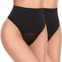 SIMIYA Shapewear Tummy Control Body Shaper for Women Compression High Waist Trainer, M
