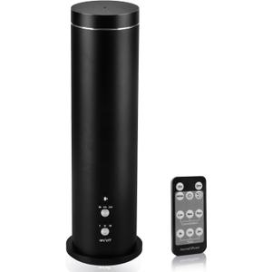 Waterless Essential Oil Diffuser for Large Room, 1000 Sq Ft Coverage with Bluetooth App & Remote Control, Cold Air Aromatherapy Machine for Home Office, Quiet Operation, Black