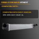 13356681 Turbo Intercooler Compatible with Chevy Cruze 2016-2019 1.4L, Aluminum Intercooler Charged Air Cooler, Replaces 39116550,18088, 96140, 42853841