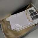 FESHFEN Platinum Blonde Bob Wig with Bangs, Shoulder Length Wavy Wig Synthetic Short Hair Wig for Women Party Daily Use, 14 inch