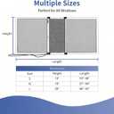 PROWORX Adjustable Window Screens Expandable, 2 Pack 20" H x 28"-54" W Horizontal and Vertical Adjustable, Durable Replacement Screens for House Windows, Aluminum Frame with Repair Tape, Safety Rope