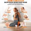 Pedal Resistance Band, Portable Tummy Trimmer Exercise Equipment for Home Gym, Full Body Core Workout Trainer for Abs, Arms, Legs, Back, Glutes Ideal for Men, Women & Postpartum Recovery