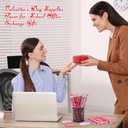 48 Pack Valentine's Day Heart Pencils Bulk and Valentine Exchange Card for Valentine Party Favor Office Rewards Gift Exchange Prizes Supplies