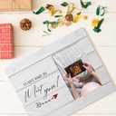 Pregnancy Announcement Gifts for Newly Mother Father, Sonogram Picture Frame, I Can't Wait to Meet You, 4x6 Inch Photo
